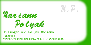 mariann polyak business card